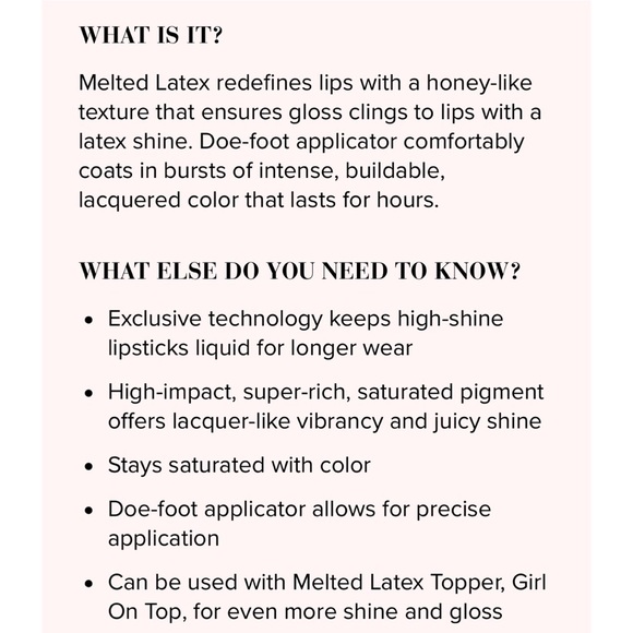 new Too Faced โป Melt Latex Lip Color โป Bye Felicia - Picture 6 of 12